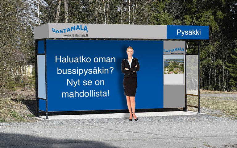 Arvonnassa bussipysäkki! jips-mainostoimisto-sastamala-bussipysakki-arvonta-teollisuustoimisto